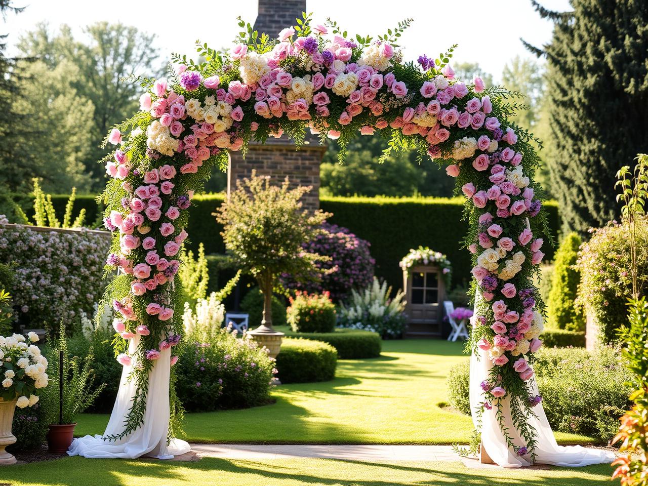 Floral archway